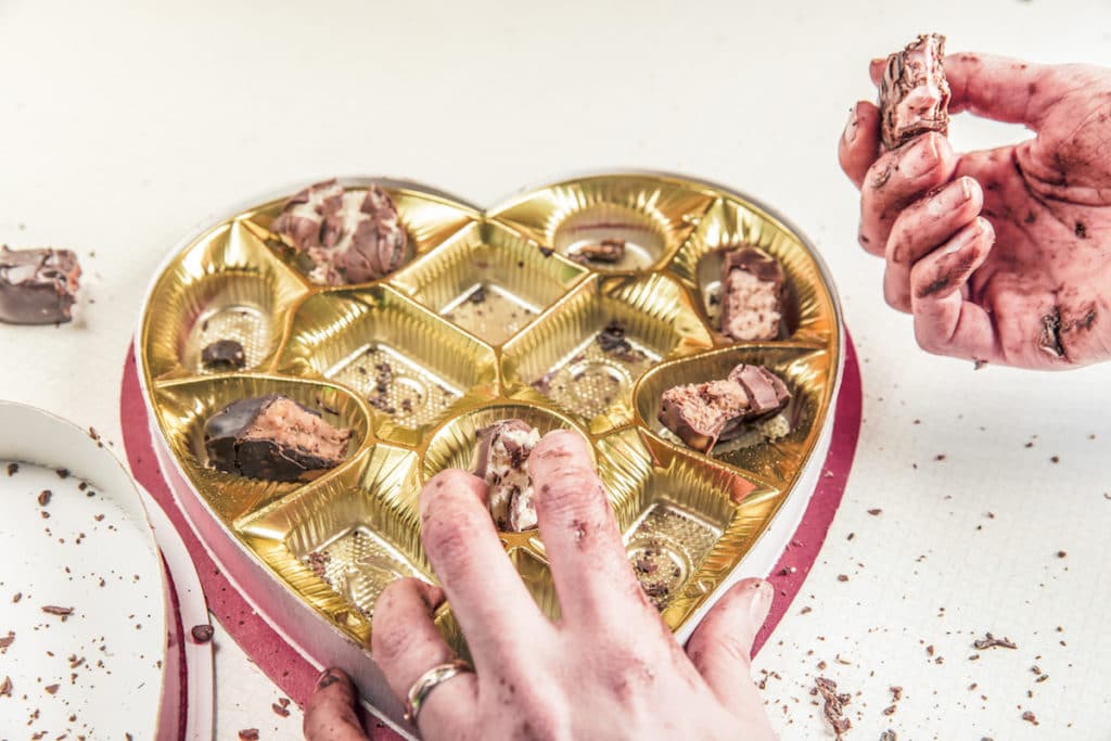 Richtig Abnehmen: Wie Sie Gewichtszunahme durch Stress verhindern 1 schokolade stress zunehmen essen abnehmen