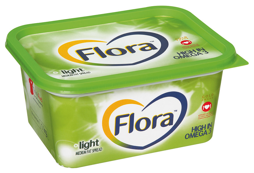 flora margarine schachtel