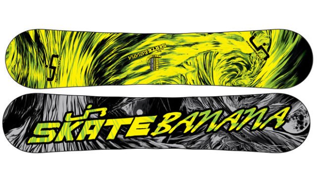 Snowboard-Trend: Negative Vorspannung - Alles Banane? 1 lib tech skate banana btx snowboard yellow green