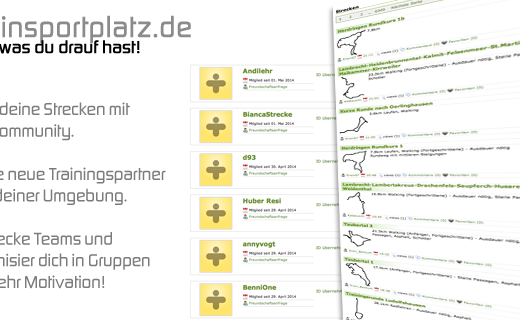 meinsportplatz laufstrecken community