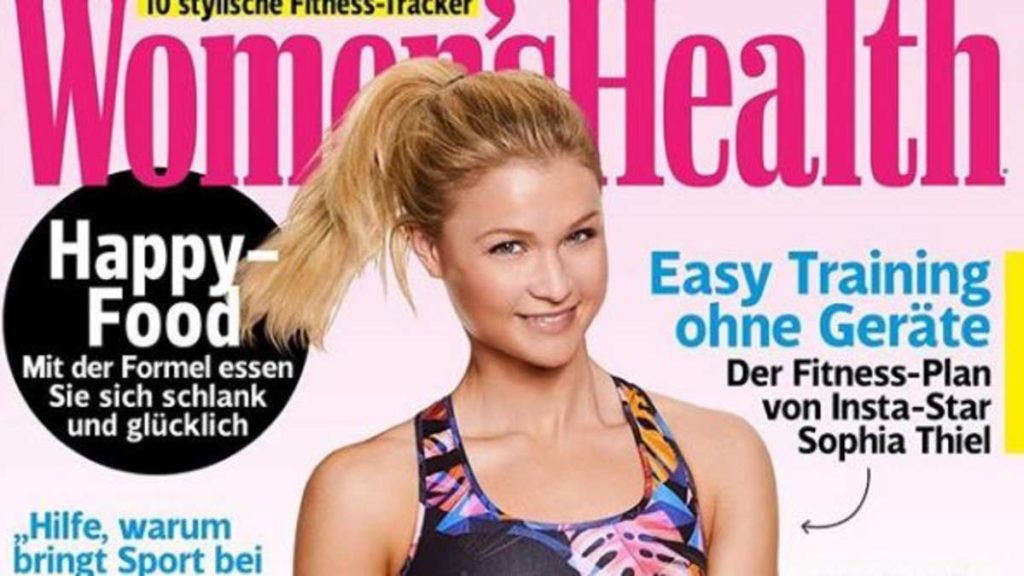 womens health cover magazin sophia thiel