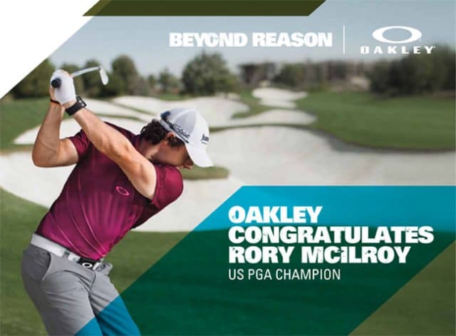 Rory McIlroy US PGA Champion Oakley