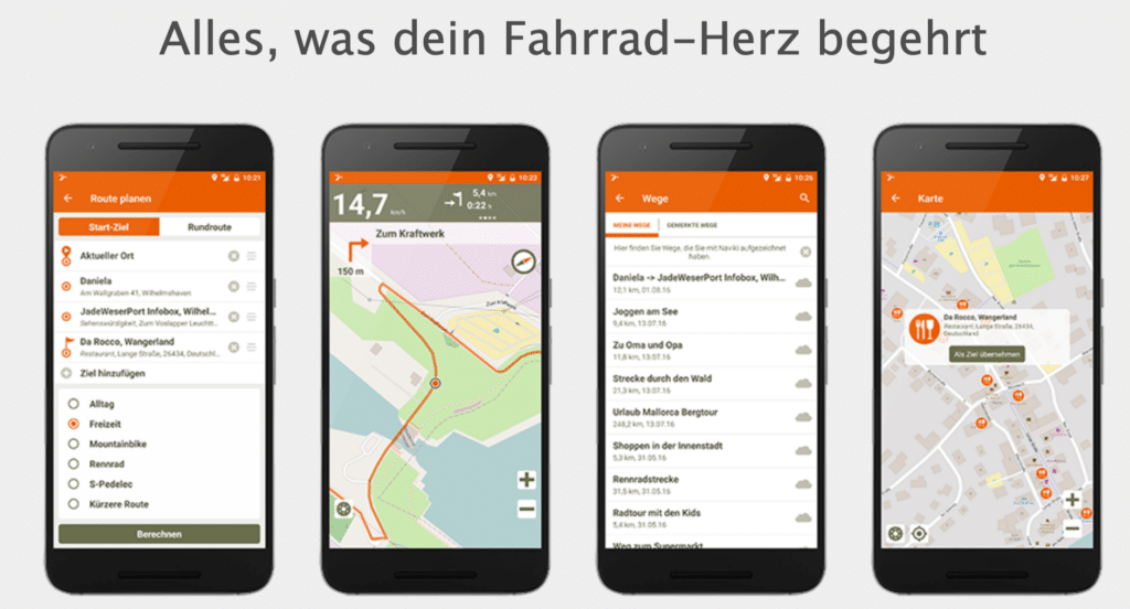 naviki fahrrad app routen fahrradtour