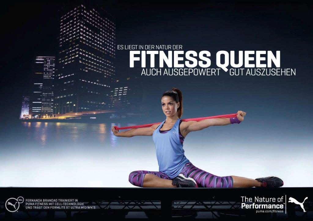 fernanda brandao puma Schoen trainieren kampagne