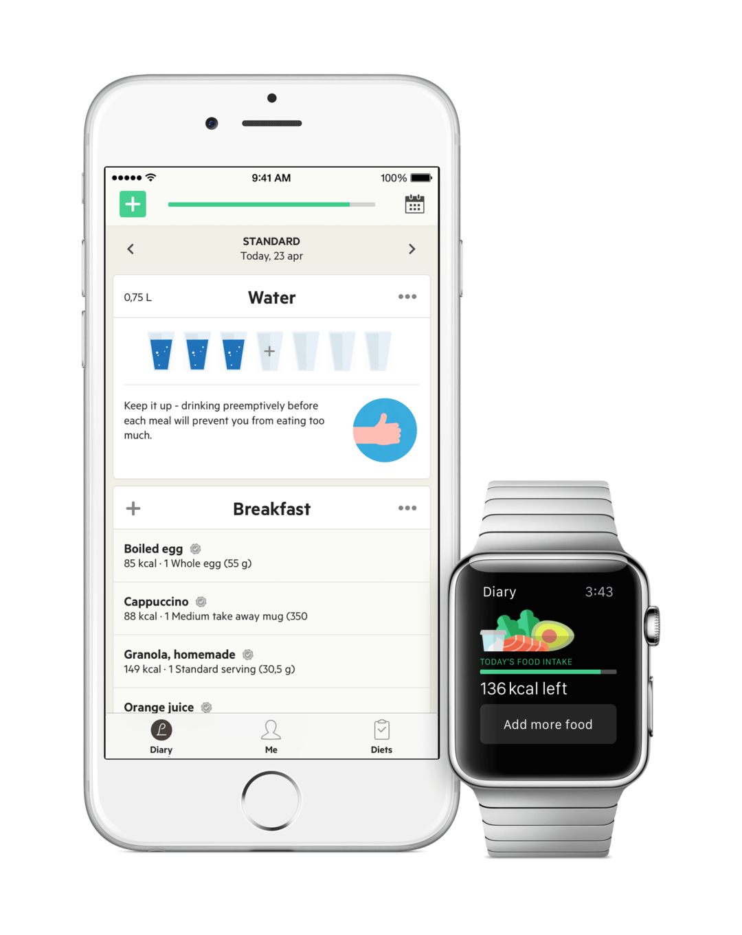 Diaet App Lifesum AppleWatch iPhone