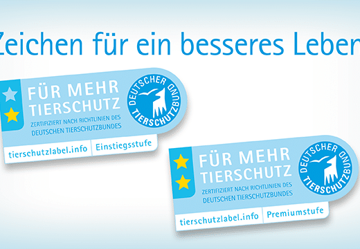 fuer mehr tierschutz siegel label logo verpackung bedeutung