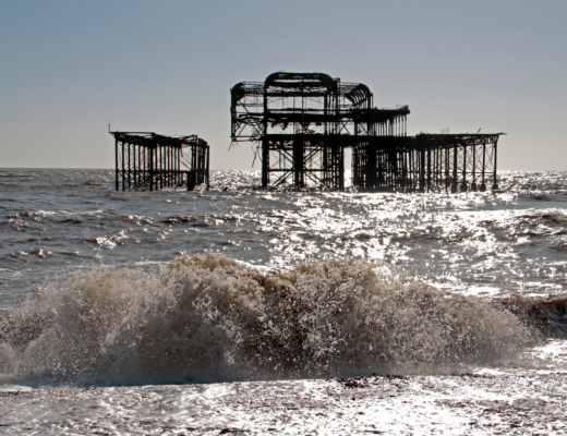 Aermelkanal Schwimmer Schwimmerin Brighton West Pier