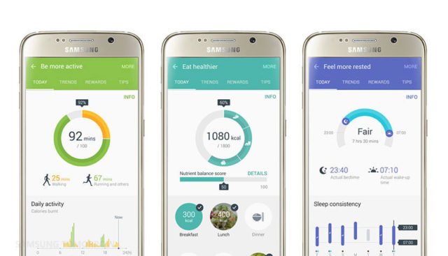 Samsung S Health App Fitness