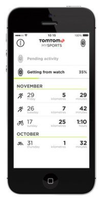 tomtom mysports connect desktop application