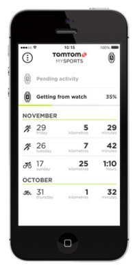 TomTom MySports App Synchronisation