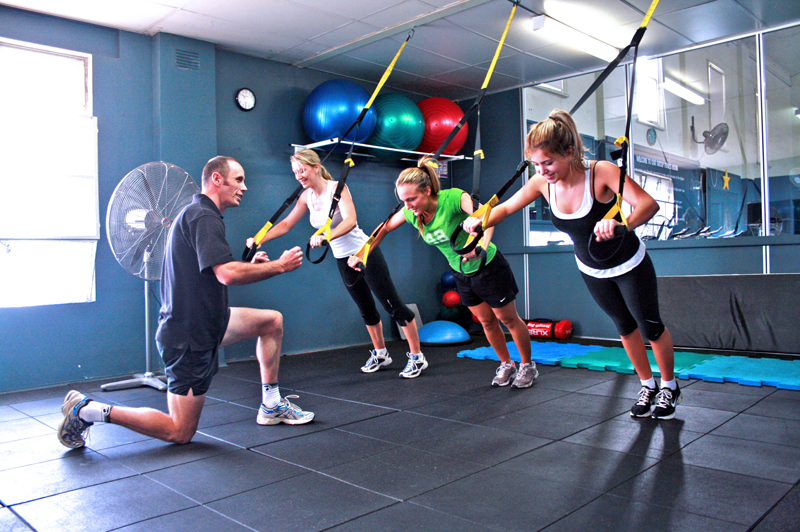 Group Personal Training at a Gym