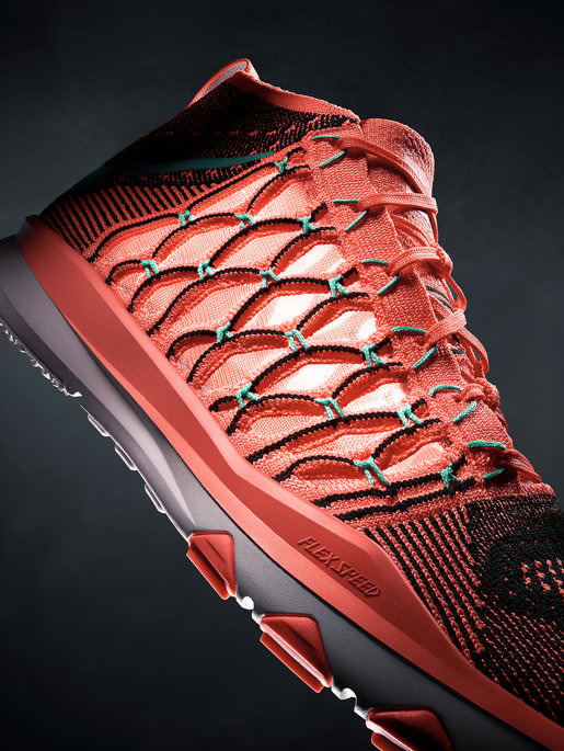 Nike Train Ultrafast Flyknit für Gym & Crossfit Box 6 Nike Train Ultrafast Flyknit Rot Seite