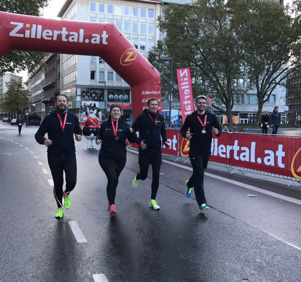 Frankfurt Marathon Staffel. Mit dem Zillertal auf der Rekord-Strecke 13 frankfurt marathon staffel zillertal 7
