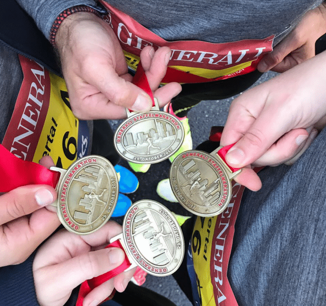 frankfurt marathon staffel zillertal medaillen