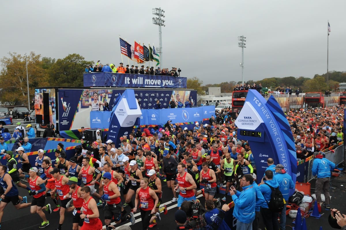 new york marathon start bridge 1