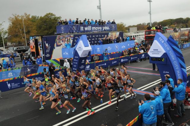 new york marathon start elite