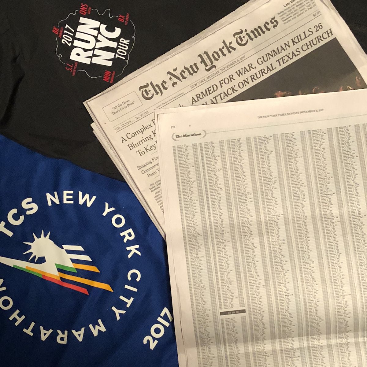 new york times marathon finisher issue