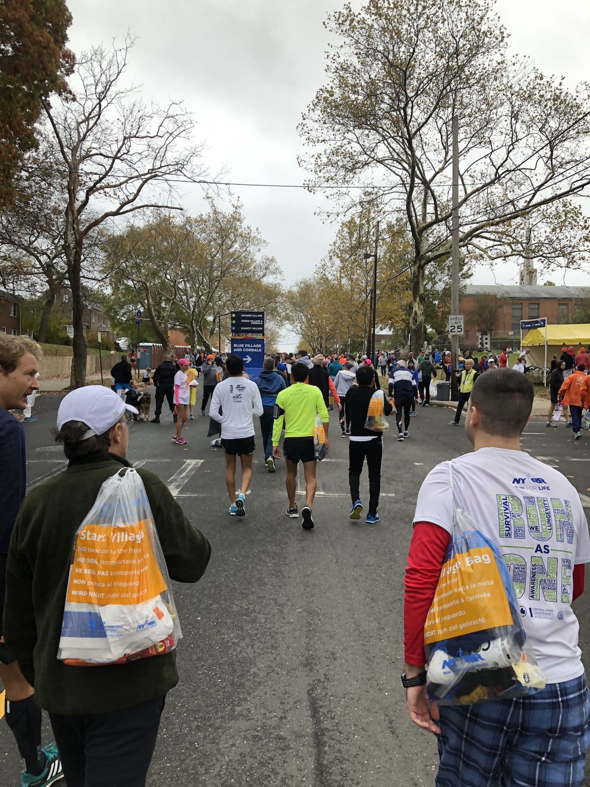 startzone start village new york marathon