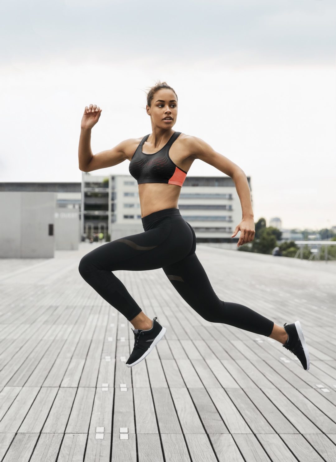 FLY BRA BLACK CORAL BREEZE ACTIVE LEGGING