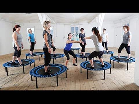 trampolin fitness training workout abnehmen