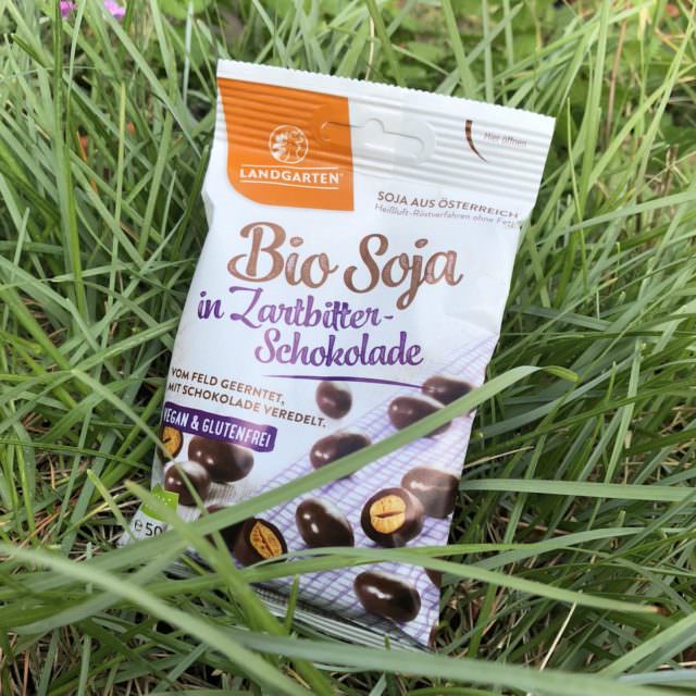 LANDGARTEN Bio Soja Snacks Zartbitter Schokolade