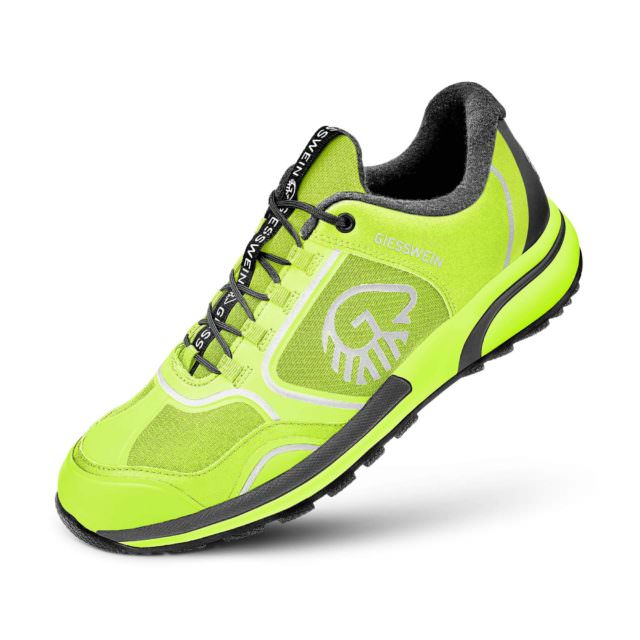 Laufschuhe aus Merinowolle? Giesswein WOOL CROSS X Sportschuhe Test Erfahrungen 15 giesswein wool cross x merinowolle sportschuhe laufschuhe lime gelb gruen