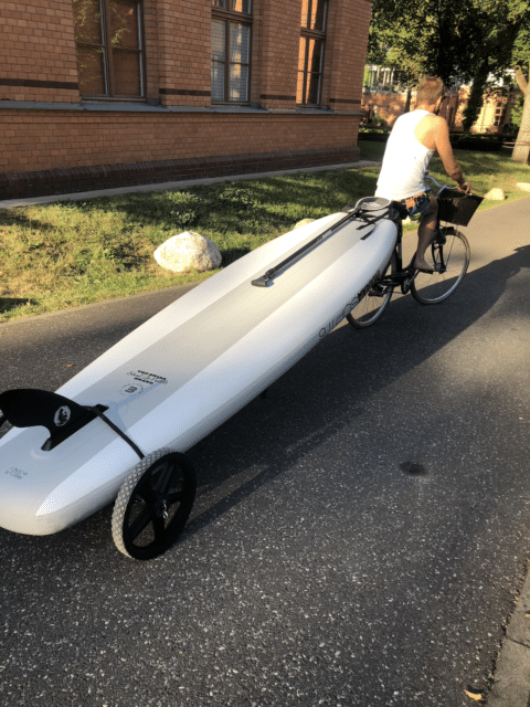 sup wheels transportwagen fahrrad test aufblasbares sup 14