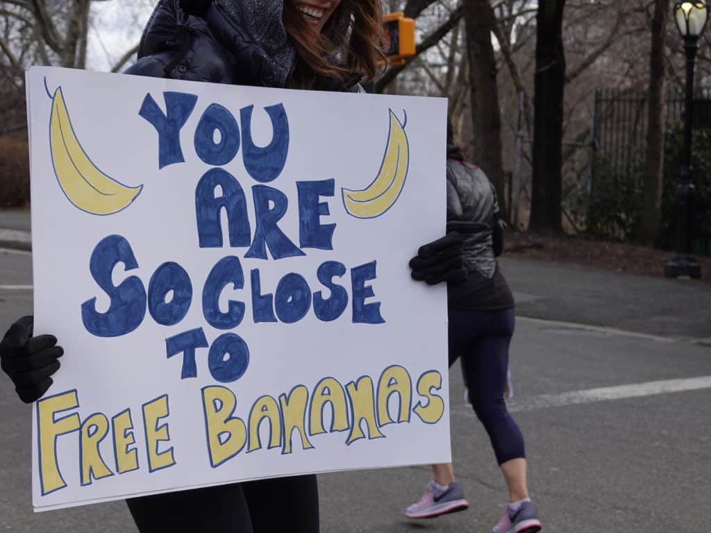 United Airlines New York City Half Halbmarathon Bananas