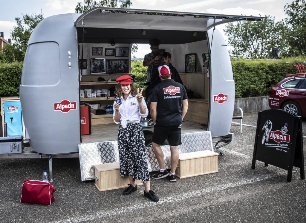 Tour de France live. Grand Départ mit Alpecin auf den Originalstrecken 34 Tour de France live Grand Depart Alpecin Katusha friseur