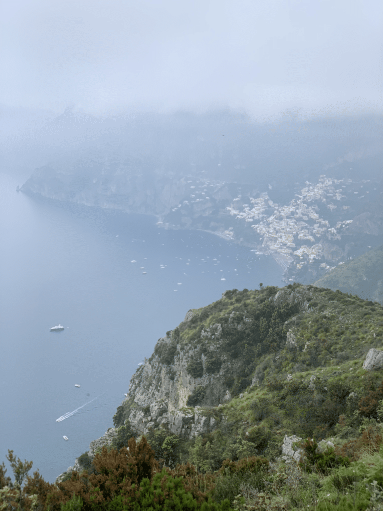 laufen almalfi trails trailrunning Pfad der Goetter positano view