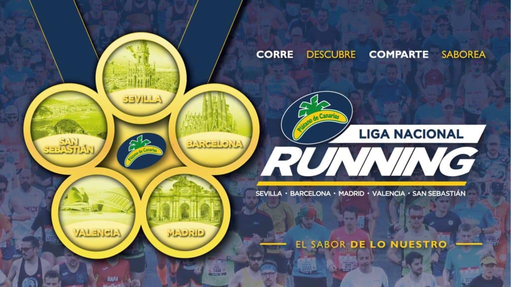 liga nacional running spanien halbmarathon Sevilla Barcelona Madrid valencia San Sebastian medaille