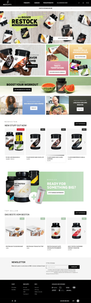 neosupps shop homepage website whey flying uwe protein