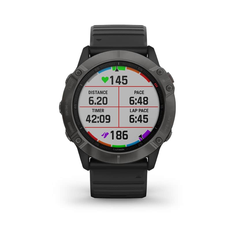 Garmin Fenix 6 Sapphire Laufen anzeige