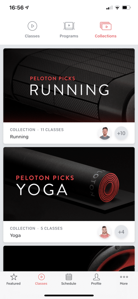 peloton app iphone sammlungen collections