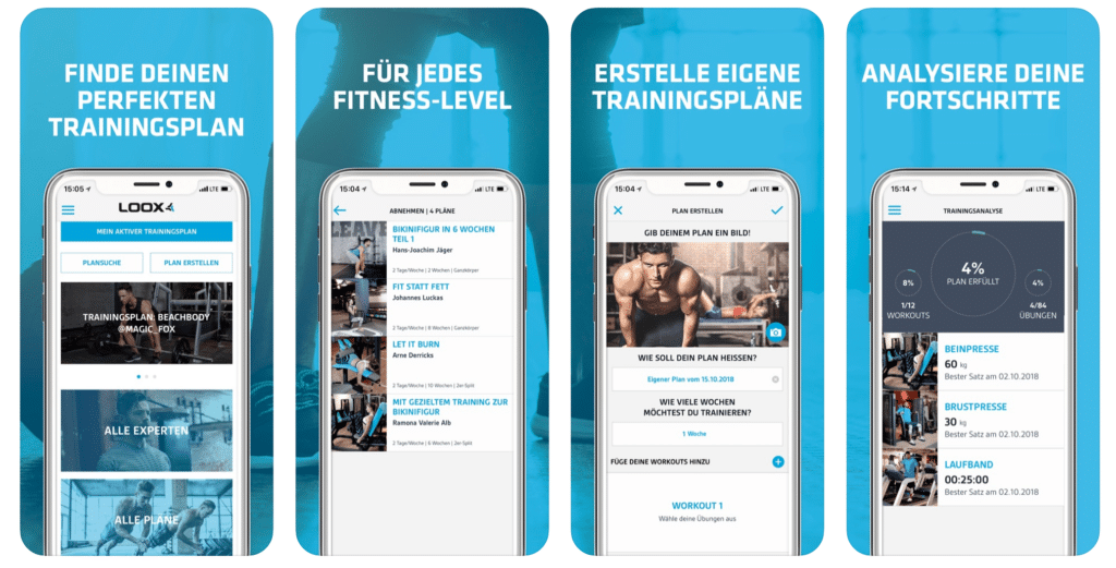 loox fitness planer app mcfit