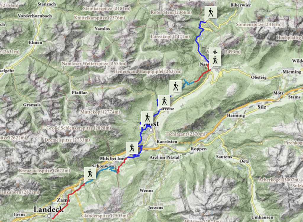 starkenberger panoramaweg wanderweg imst tirol blogger erfahrungen etappen karte