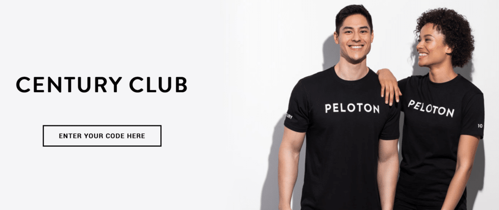 peloton century club t shirt deutschland