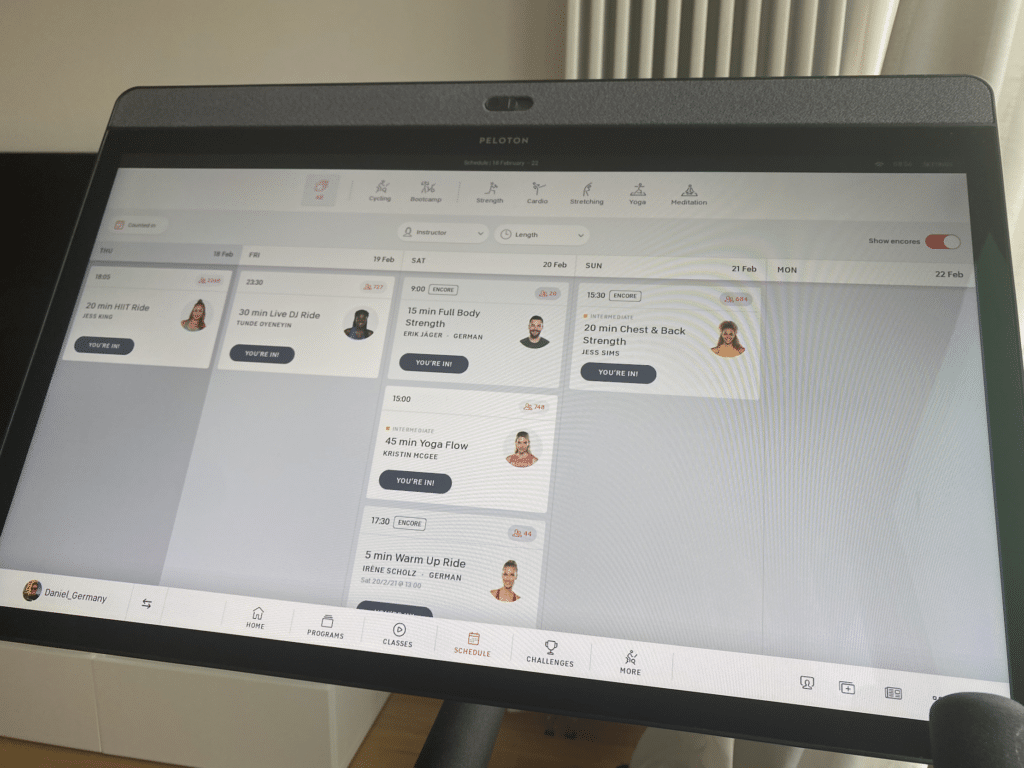 Peloton Wochenplan & Trainingsplan zusammenstellen mit Peloton Scheduling 8 peloton scheduling trainingsplan wochenplan erstellen 8