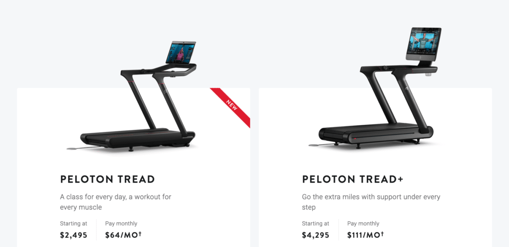 vergleich peloton laufband peloton tread tread plus