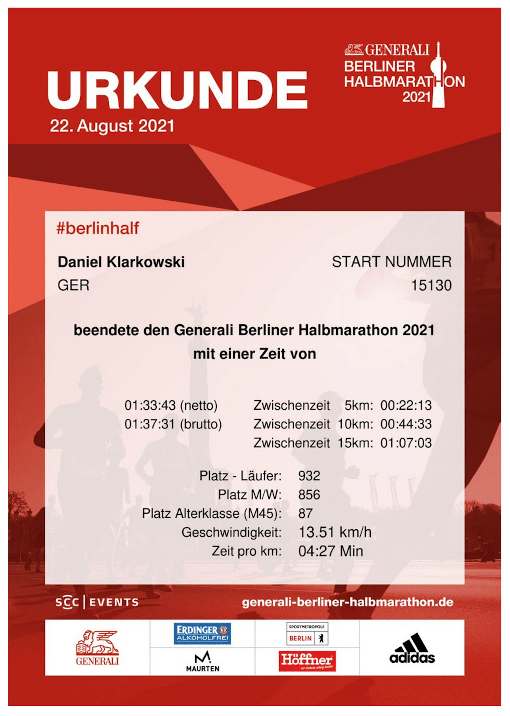  Halbmarathon Berlin: Anmeldung, Ergebnisse und Erfahrungen von der 