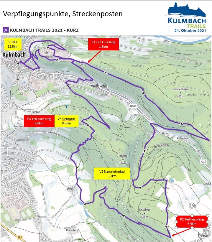 kulmbach trails strecke kurz