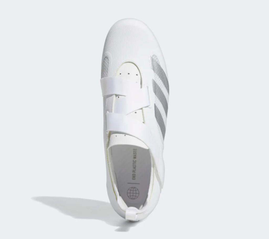 adidas the indoor fahrrad schuh peloton cycling spinning test erfahrungen testbericht weiss oben