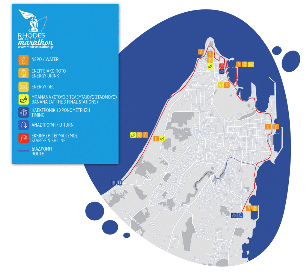 rhodes marathon rhodos marathon strecke track marathonstrecke