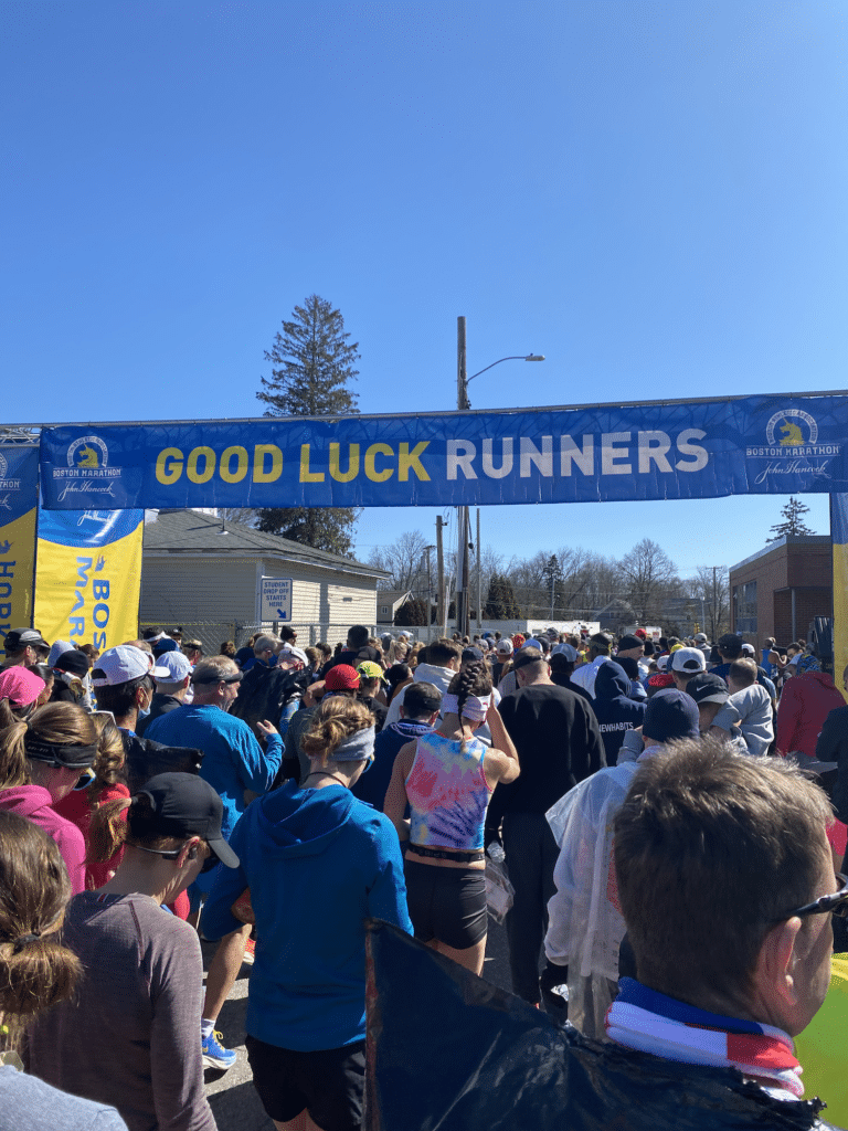 boston marathon weg zum start