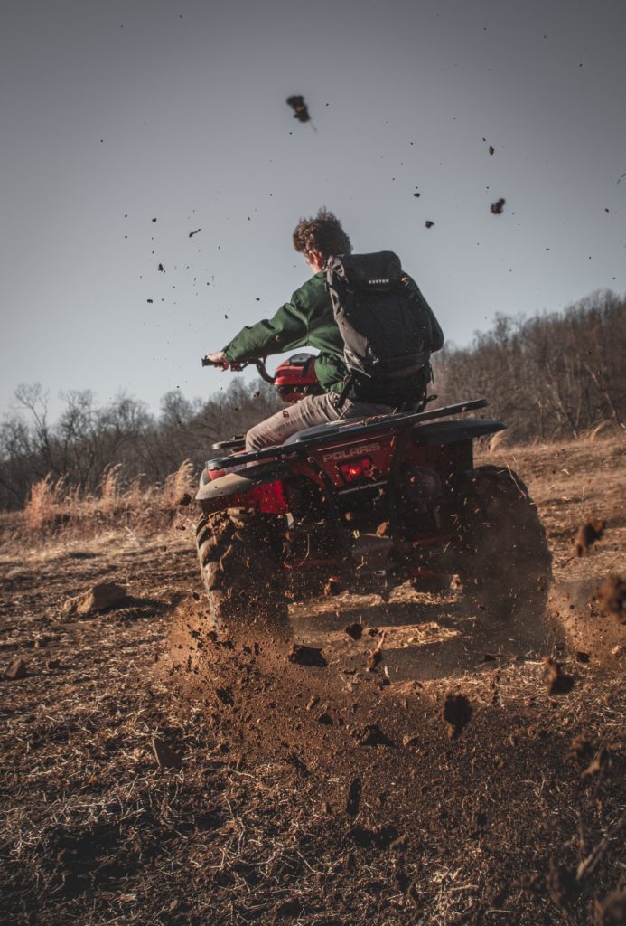 outdoor quad polaris rallye atv