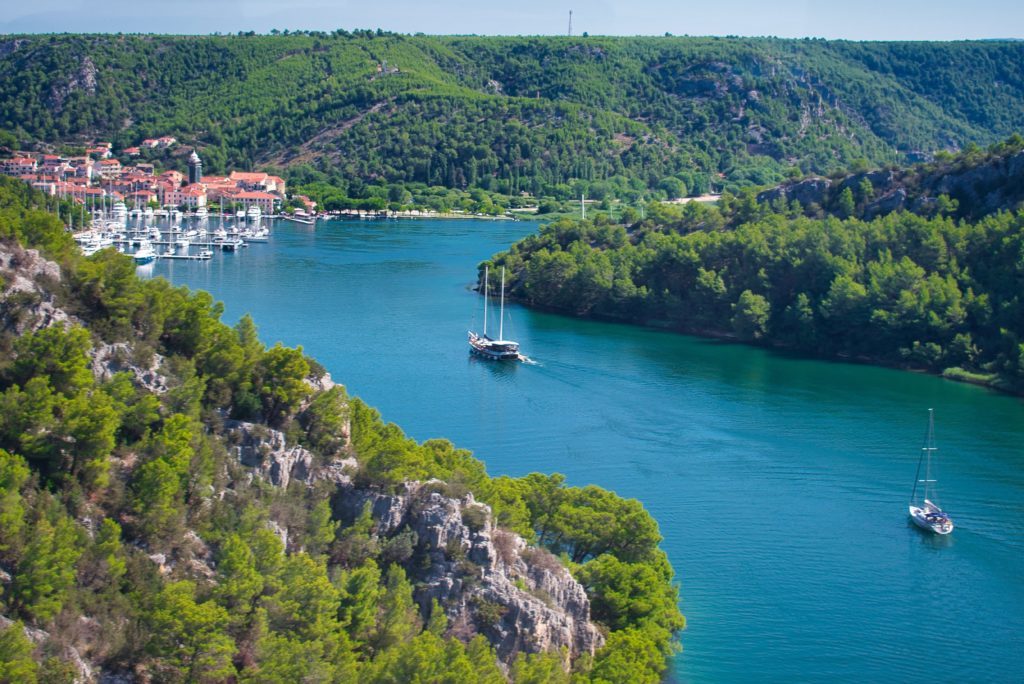 skradin kroatien segeln segelrevier