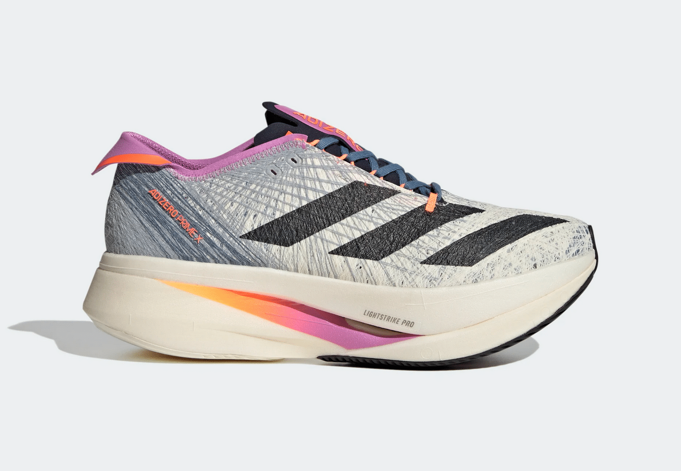 adidas ADIZERO Prime X Strung Laufschuhe Test Erfahrungen Testbericht sohle aussensohle seitenansicht