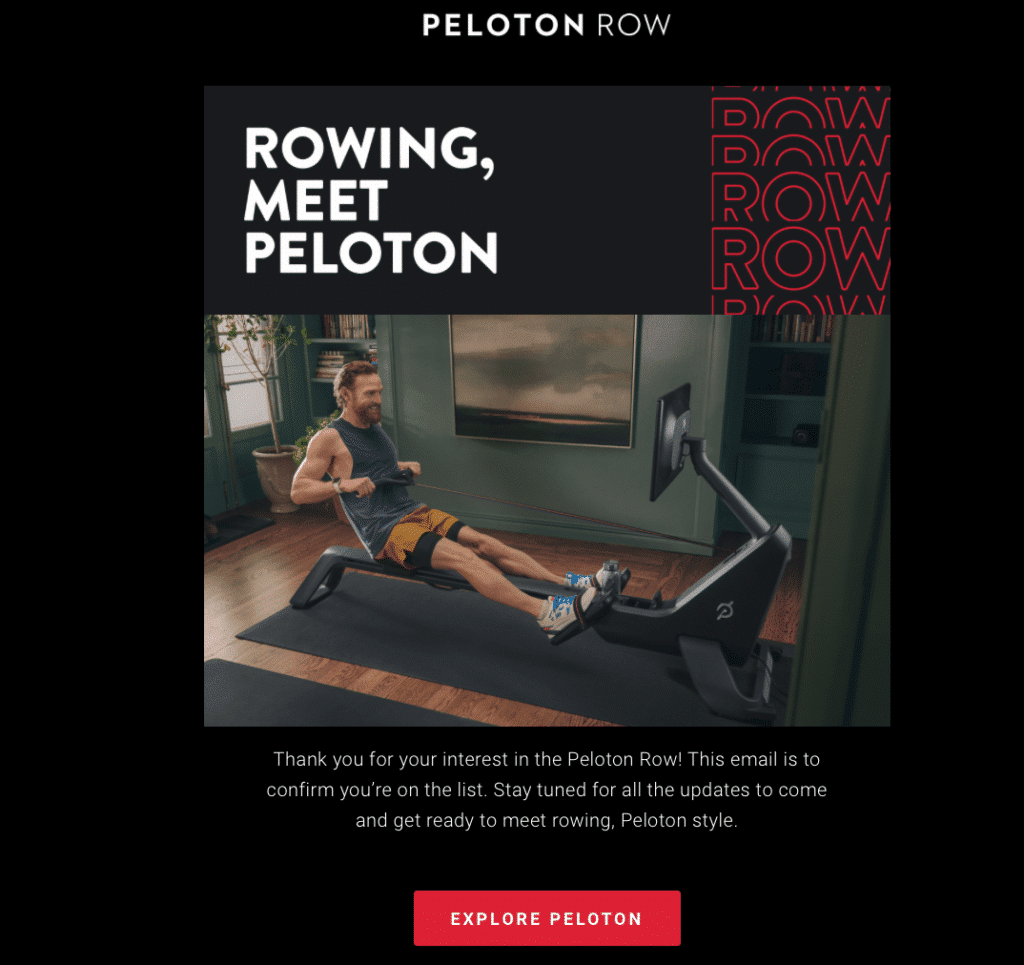 peloton row update