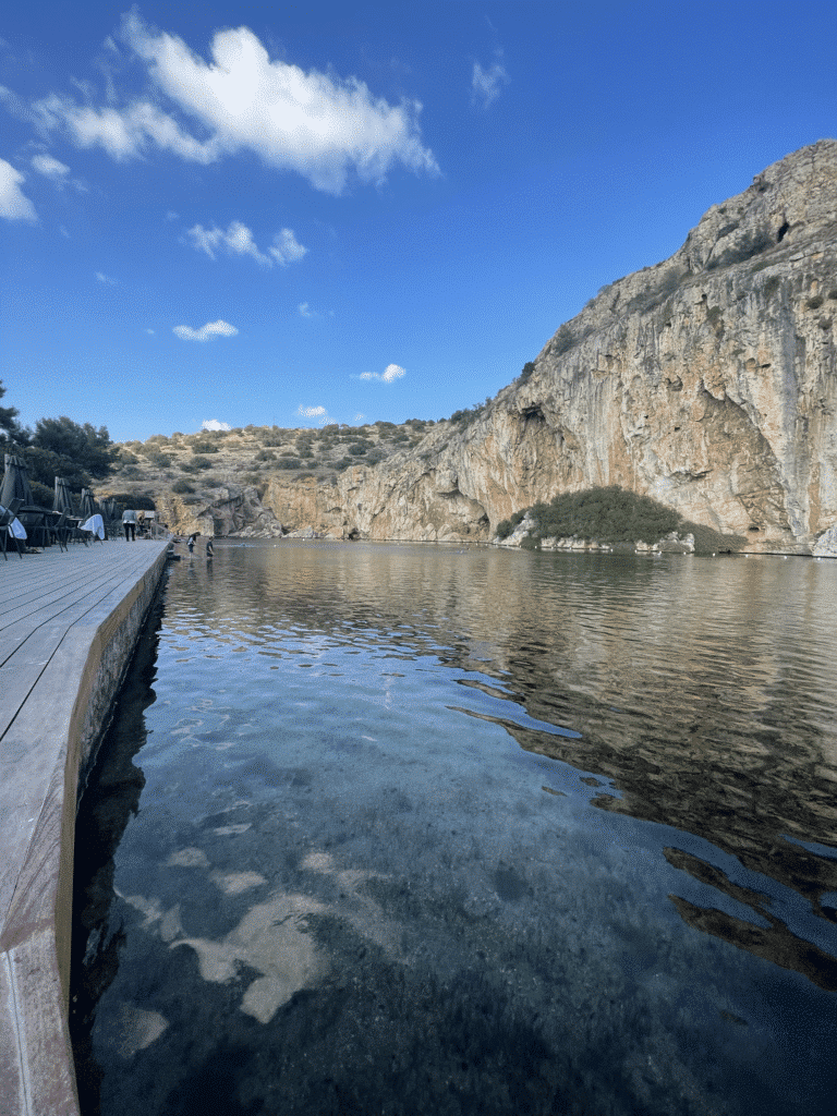 athen marathon Lake Vouliagmeni baden 3