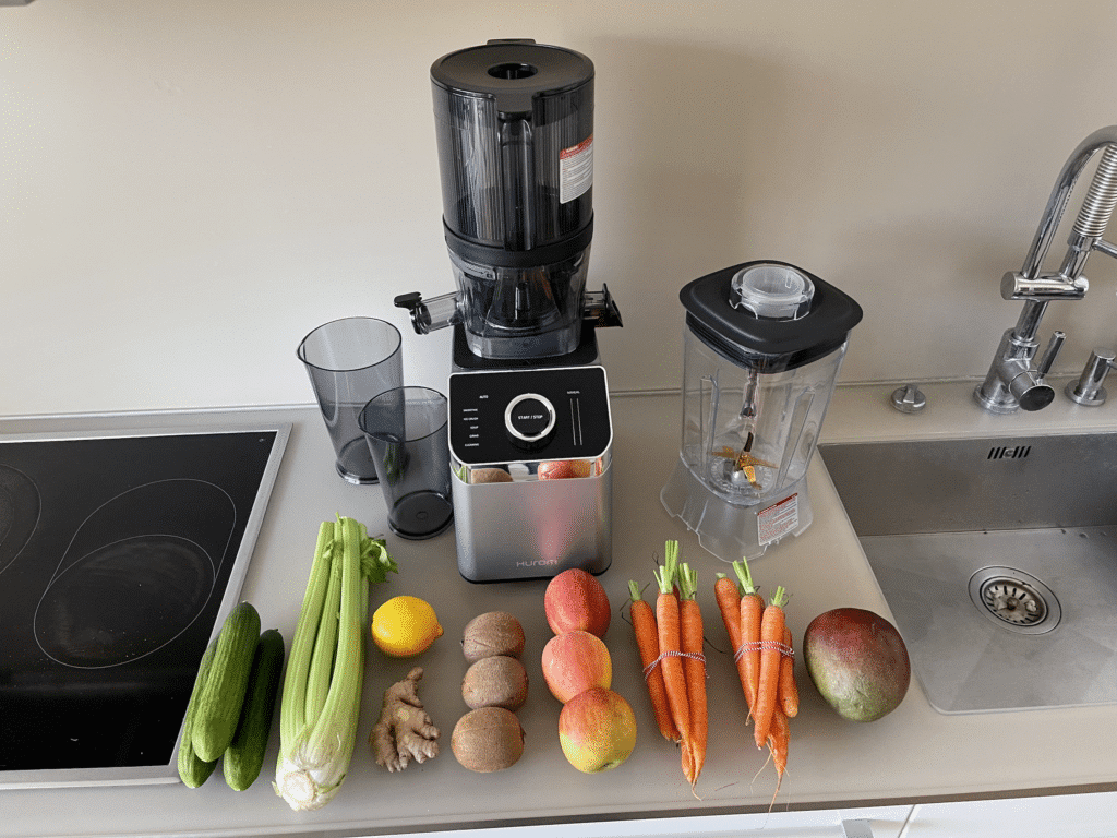 hurom m100 test testbericht erfahrungen erfahrungsbericht testurteil slow juicer entsafter blender mixer 9